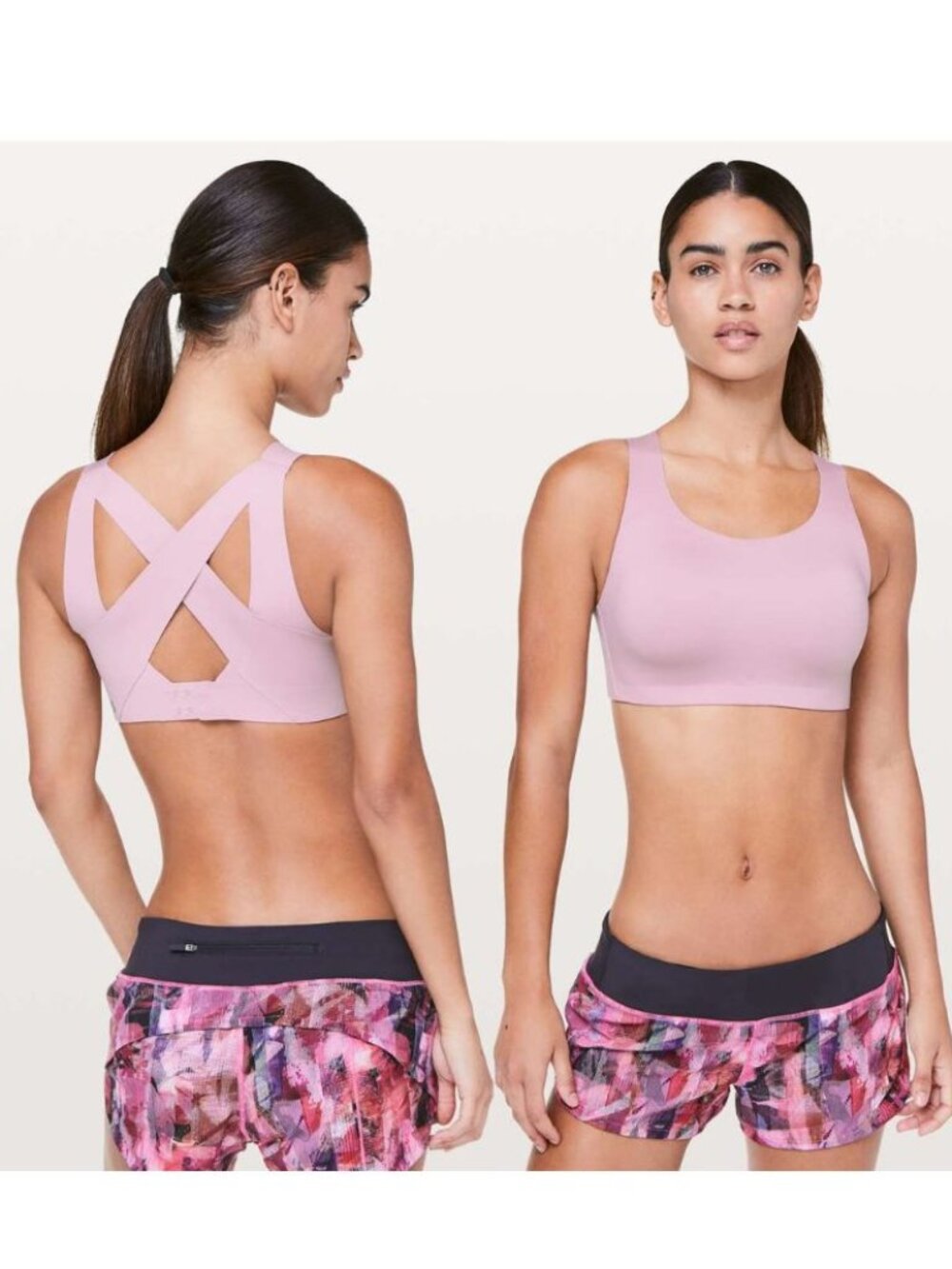 Lululemon - Enlite Bra W2AHOS | Rose Blush Light Pink Lilac Quartz | Size 34C